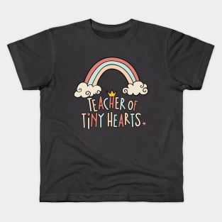 Teacher Of Tiny Hearts Valentine's Day For Teachers Kids T-Shirt